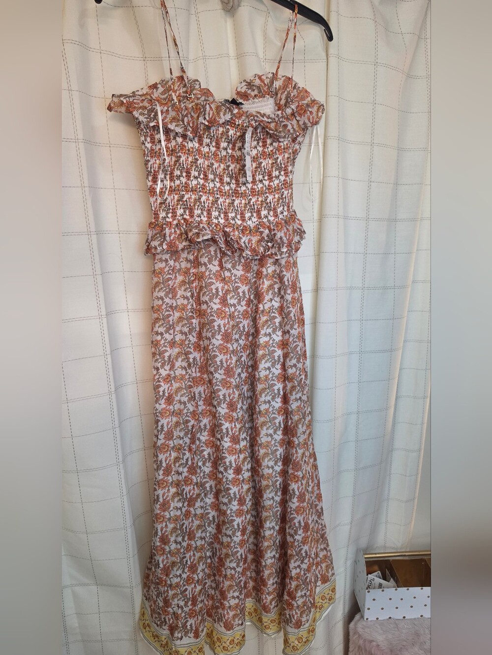J Crew Ravenna dress in sunset rose block-print - Picture 2 of 5